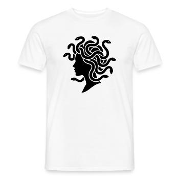 Medusa - Männer T-Shirt - Weiß - Vorne - AI Model Male 178 dark (178cm)