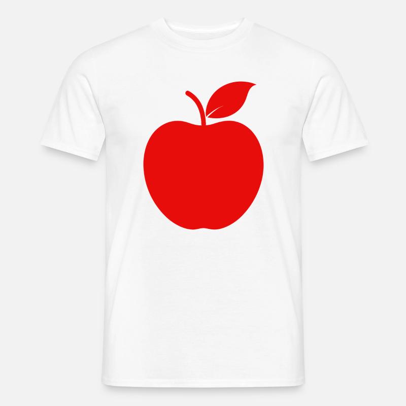 Apfel - Männer T-Shirt - Weiß