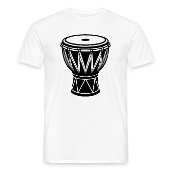 Conga africain - T-shirt homme - blanc - Devant - AI Model Male 178 dark (178cm)