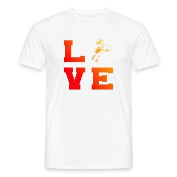Pickleball athlete Geschenkidee für den Geburtstag - Männer T-Shirt - Weiß - Vorne - AI Model Male 178 dark (178cm)