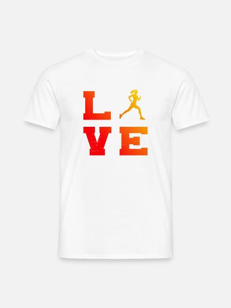 Geschenkidee für eine Running mit Running - Männer T-Shirt - Weiß