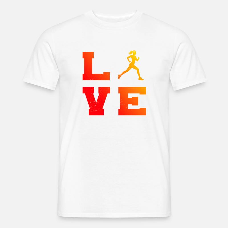 Geschenkidee für eine Running mit Running - Männer T-Shirt - Weiß
