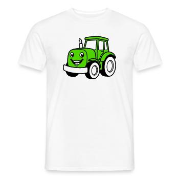 Enfants tracteurs - T-shirt homme - blanc - Devant - AI Model Male 178 dark (178cm)