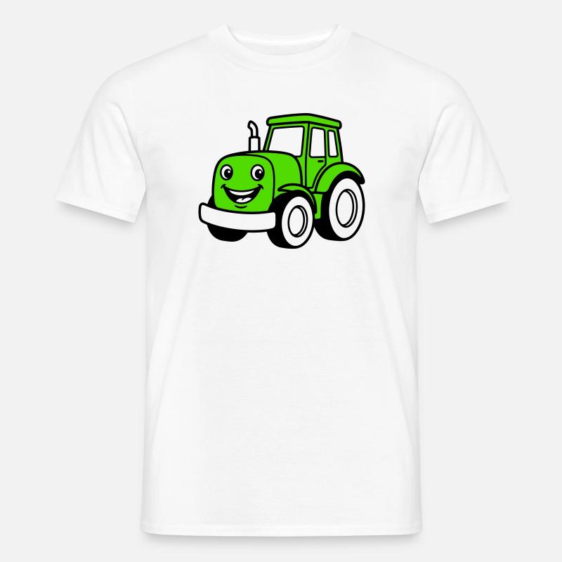 Traktorkinder - Männer T-Shirt - Weiß