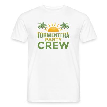 Équipe de la fête de Formentera - T-shirt homme - blanc - Devant - AI Model Male 178 dark (178cm)