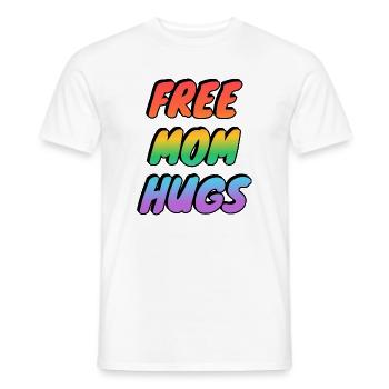 Kostenlose Mutter Umarmungen Gay Pride - Männer T-Shirt - Weiß - Vorne - AI Model Male 178 dark (178cm)