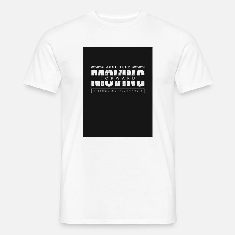 Continue simplement d’avancer, ornithorynque - T-shirt homme - blanc