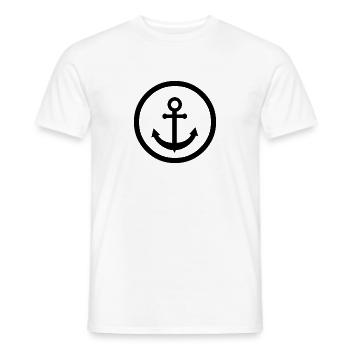 Sail - Men's T-Shirt - white - Front - AI Model Male 178 dark (178cm)
