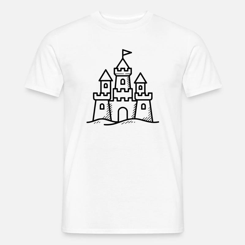 Château de sable - T-shirt homme - blanc