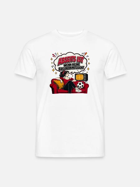 Abseits ist Retro Couch Pop-Art - Männer T-Shirt - Weiß