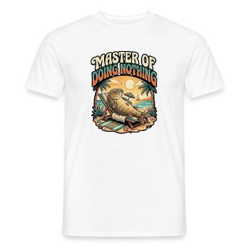 Carp Angler - Men's T-Shirt - white - Front - AI Model Male 178 dark (178cm)