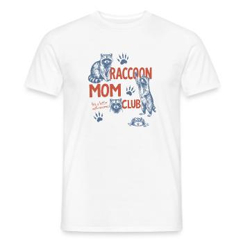 Dog Mom Club Shirt Life is Better with Dogs - Men's T-Shirt - white - Front - AI Model Male 178 dark (178cm)