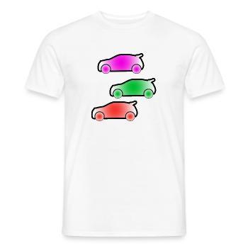 Autos - Männer T-Shirt - Weiß - Vorne - AI Model Male 178 dark (178cm)