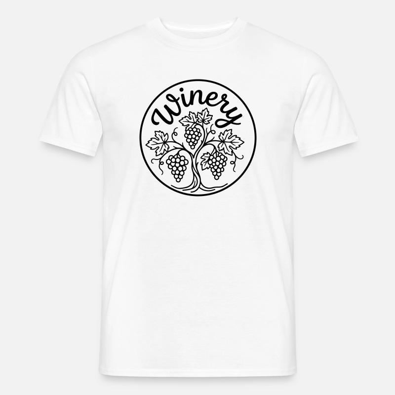 Weinberg - Männer T-Shirt - Weiß