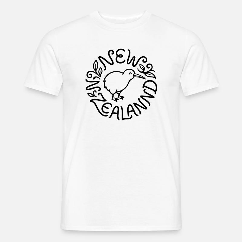 Neuseeland - Männer T-Shirt - Weiß