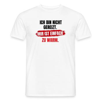 Mir Ist Einfach Warm - Männer T-Shirt - Weiß - Vorne - AI Model Male 178 dark (178cm)
