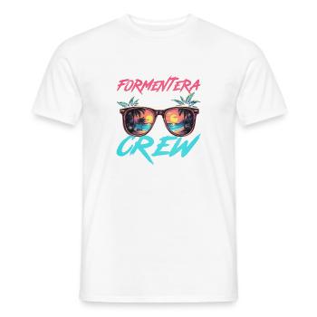 Équipe de la fête de Formentera - T-shirt homme - blanc - Devant - AI Model Male 178 dark (178cm)