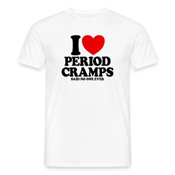Today is one of those days with menstrual pain – funny - Men's T-Shirt - white - Front - AI Model Male 178 dark (178cm)
