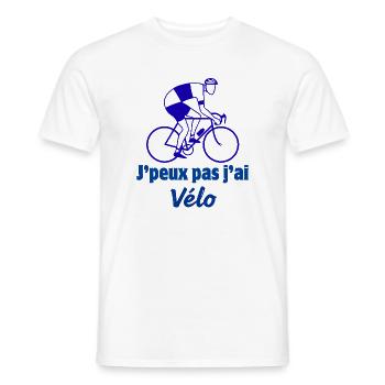 cyclisme - T-shirt homme - blanc - Devant - AI Model Male 178 dark (178cm)
