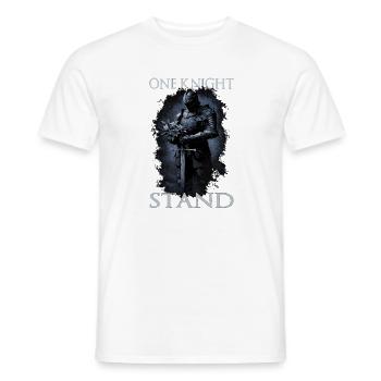 Bouhourt Mittelalter Tjost Buhurt One Knight Stand - Männer T-Shirt - Weiß - Vorne - AI Model Male 178 dark (178cm)