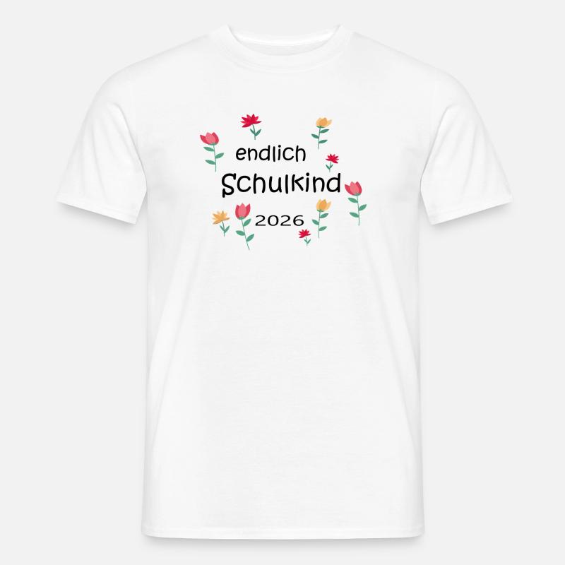 Endlich Schulkind  - Männer T-Shirt - Weiß