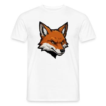 Fuchskopf Vektorillustration - Männer T-Shirt - Weiß - Vorne - AI Model Male 178 dark (178cm)