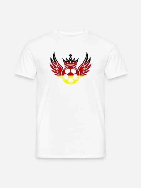 Football Germany Krone - Men's T-Shirt - white