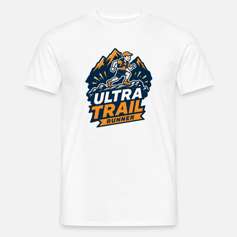 Ultra Trail Runner - Männer T-Shirt - Weiß