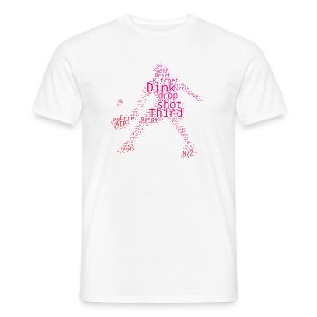 Pickleball player Idee für Pickleball Amateur Fans - Männer T-Shirt - Weiß - Vorne - AI Model Male 178 dark (178cm)