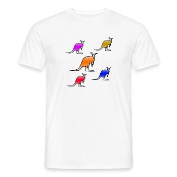 Kangaroos - Men's T-Shirt - white - Front - AI Model Male 178 dark (178cm)