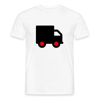 camion - T-shirt homme - blanc - Devant - AI Model Male 178 dark (178cm)