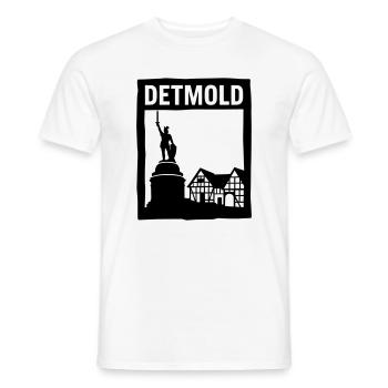 detmold wahrzeichen siilhouette - Männer T-Shirt - Weiß - Vorne - AI Model Male 178 dark (178cm)