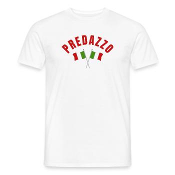 Predazzo Italienische Flaggen - Männer T-Shirt - Weiß - Vorne - AI Model Male 178 dark (178cm)