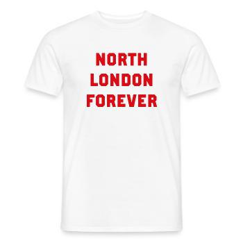 Nord-London für immer - Männer T-Shirt - Weiß - Vorne - AI Model Male 178 dark (178cm)