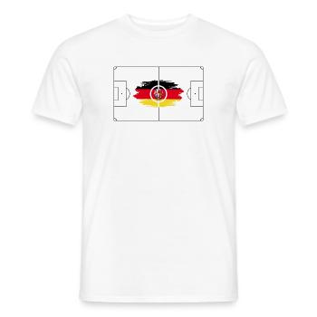 Germany Pitch - Men's T-Shirt - white - Front - AI Model Male 178 dark (178cm)