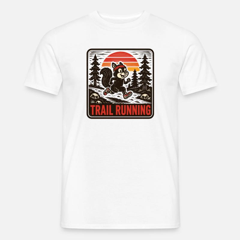 Course sur sentier - T-shirt homme - blanc