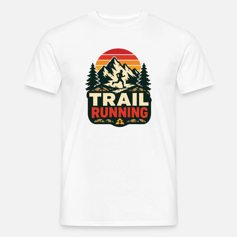 Course sur sentier - T-shirt homme - blanc