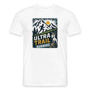 Ultra Trail Running - T-shirt homme - blanc - Devant - AI Model Male 178 dark (178cm)