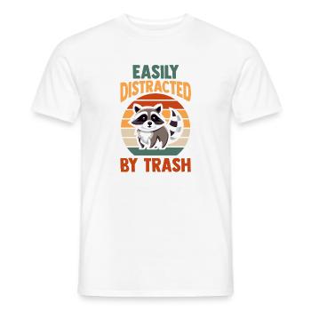 Trash Panda Raccoon - Männer T-Shirt - Weiß - Vorne - AI Model Male 178 dark (178cm)