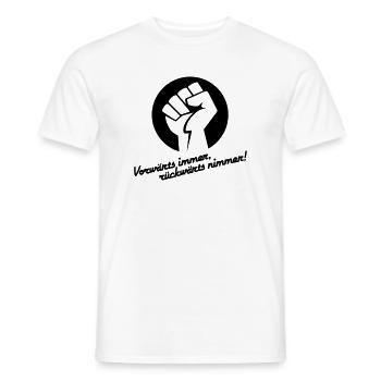 Vorwärts immer rückwärts nimmer v.1 - Männer T-Shirt - Weiß - Vorne - AI Model Male 178 dark (178cm)