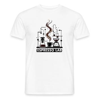 Rituel d’espresso Espresso Lab - T-shirt homme - blanc - Devant - AI Model Male 178 dark (178cm)