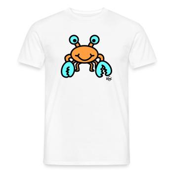 Krebs groß - Männer T-Shirt - Weiß - Vorne - AI Model Male 178 dark (178cm)