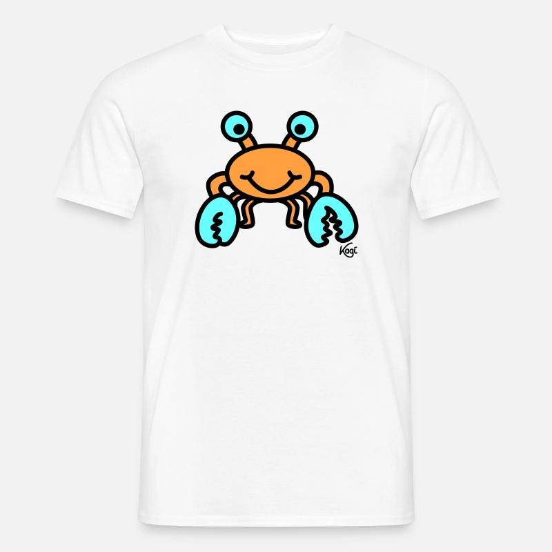 Krebs groß - Männer T-Shirt - Weiß