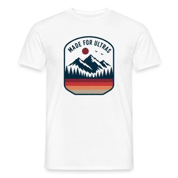 Mountains - Made for Ultras - Men's T-Shirt - white - Front - AI Model Male 178 dark (178cm)