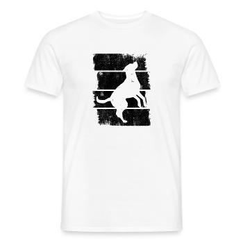 Chien - T-shirt homme - blanc - Devant - AI Model Male 178 dark (178cm)