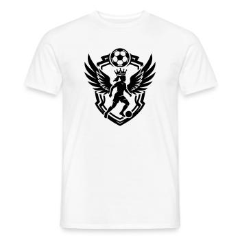 Blason féminin de football Football féminin - T-shirt homme - blanc - Devant - AI Model Male 178 dark (178cm)