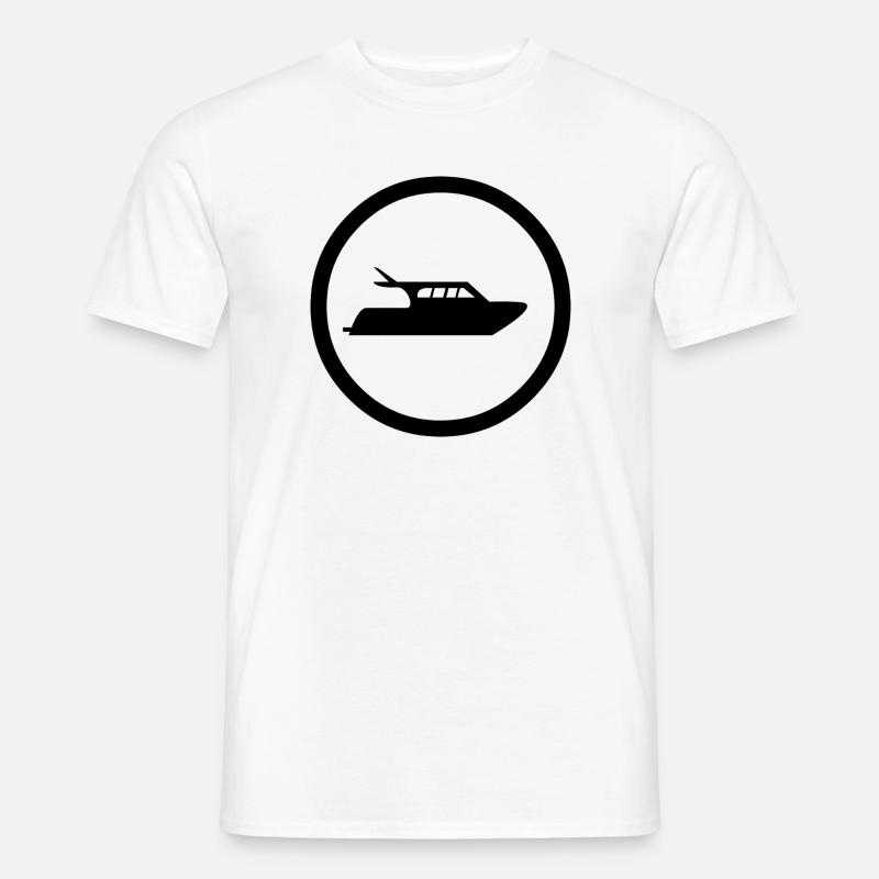 Motorboot - Männer T-Shirt - Weiß