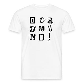 Dortmund city in the Ruhr area, football city - Men's T-Shirt - white - Front - AI Model Male 178 dark (178cm)