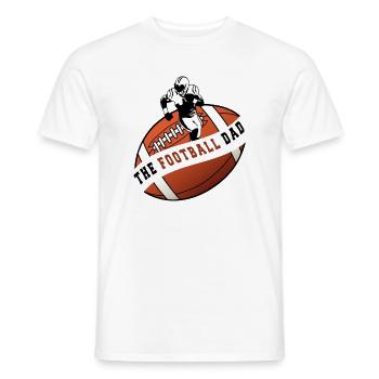 The Football Dad - Men's T-Shirt - white - Front - AI Model Male 178 dark (178cm)