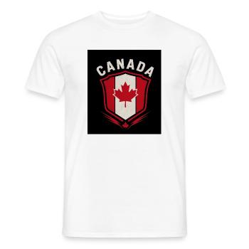 Canada Retro Sign Vintage Design - Men's T-Shirt - white - Front - AI Model Male 178 dark (178cm)